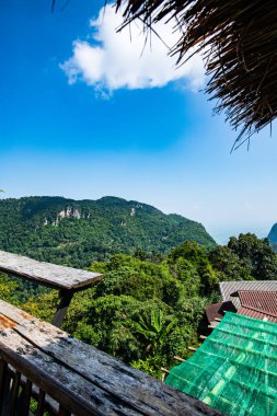 Pha Hi village on the mountain, Chiang Rai province.