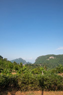 Mountain view at Pha Hi village, Chiang Rai province.