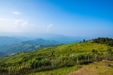 Border of Thailand and Myanmar at Doi Chang Mub base, Thailand.