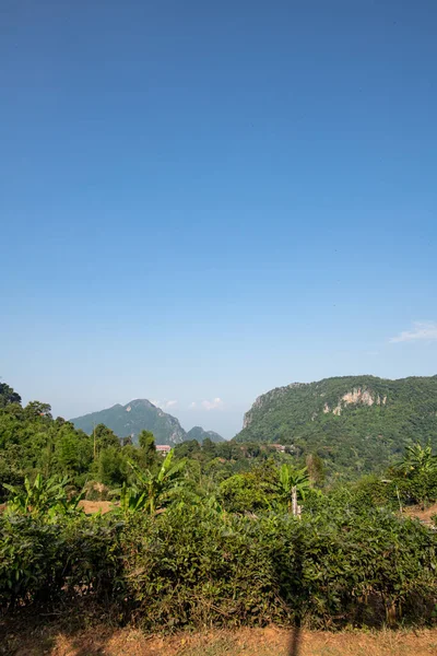 Mountain view at Pha Hi village, Chiang Rai province.
