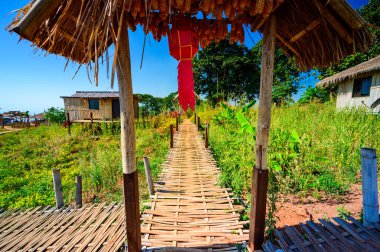 Landscape of Doi Sa Ngo viewpoint in Chiang Rai province, Thailand.