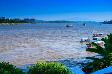 Mae Kong river in Chiang Saen district, Chiang Rai province.