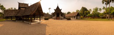 Panorama view of Ton Kwen temple, Chiang Mai province.
