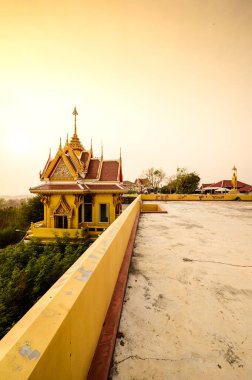 Wat Keereewong Viewpoint at Nakhon Sawan Province, Thailand.