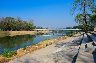 Ping river at Kamphaeng Phet province, Thailand.