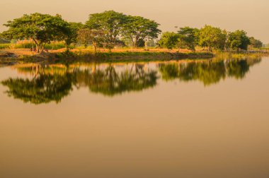 Kwan Phayao Gölü, Tayland Doğal Manzarası.