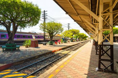 LAMPANG, THAILAND - 6 Mart 2020: Nakhon Lampang Tren İstasyonu, Tayland.