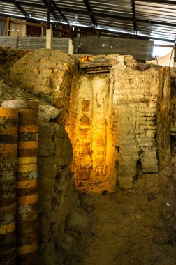 Tayland 'ın Lampang bölgesindeki eski seramik fırını..