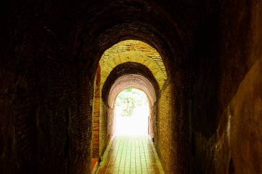 Ancient Tunnel at Wat Umong, Chiangmai Province.