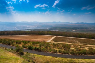 Mae Moh bölgesinin manzarası, Lampang.