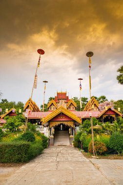 Sri Rong Muang temple in Lampang province, Thailand.