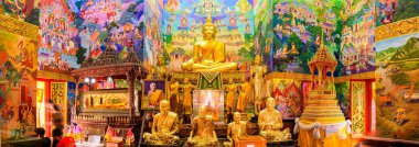NAKHON SAWAN, THAILAND - January 25, 2020 : Buddha Statue with Beautiful Thai Style Art at Sriutumpron Temple, Nakhon Sawan Province.