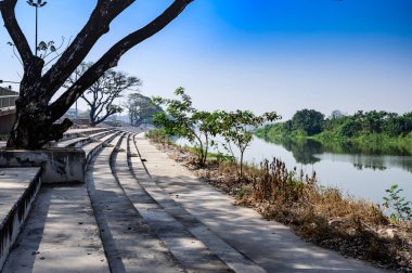 Ping river at Kamphaeng Phet province, Thailand.