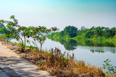 Ping river at Kamphaeng Phet province, Thailand.