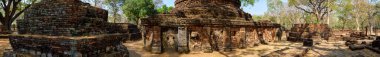 Panoramic View of Pra Khaeo Temple in Kamphaeng Phet Historical Park, Thailand