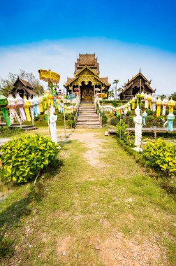 Beautiful park of Tah Mai I temple, Chiang Mai province.