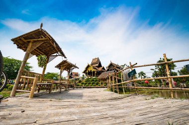 Beautiful park of Tah Mai I temple, Chiang Mai province.
