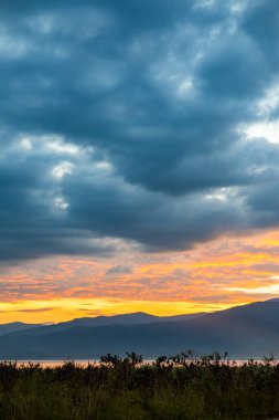 Doi Tao lake in the evening, Chiangmai province.