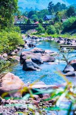 Tayland 'ın boklua bölgesindeki Mang nehrinin manzarası.