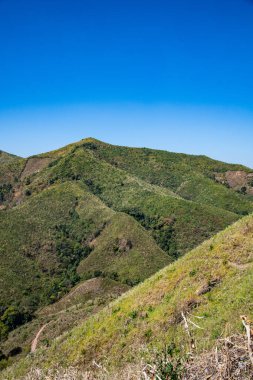 Tayland 'ın Nan ilindeki Dağ manzarası.