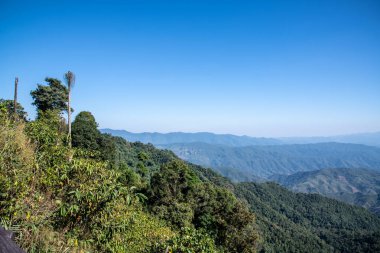Mountain view at 1715 view point in Nan province, Thailand.