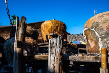 Tayland, Bokuai bölgesinde antik tuz göleti.
