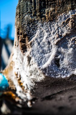 Tayland 'ın Bokuai bölgesinde kavanoz yüzeyinde tuz..