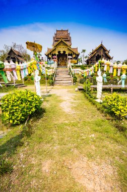 Beautiful park of Tah Mai I temple, Chiang Mai province.