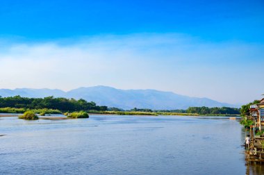 Landscape of Ping river at Ban Tak district, Tak province.