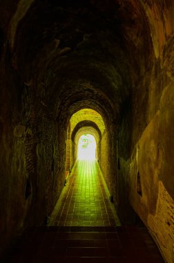 Ancient Tunnel at Wat Umong, Chiangmai Province.