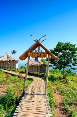 Doi Sa Ngo viewpoint in Chiang Rai province, Thailand.