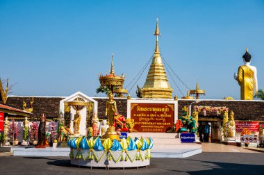 CHIANG MAI, THAILAND - March 9, 2020 : Phra That Doi Kham temple in Chiang Mai province, Thailand.