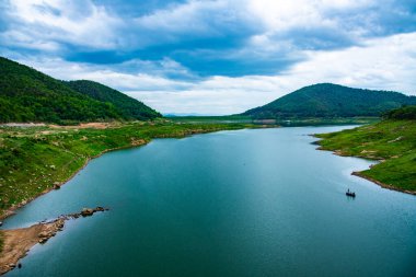 Natural view at Mae Kuang Udom Thara dam, Thailand.