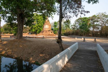 Panorama view of I-Kang temple or Wat I-Kang, Chiang Mai province.