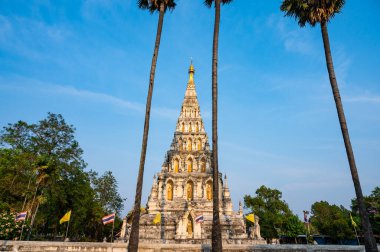 Chedi Liem temple or Wat Chedi Liem in Wiang Kum Kam archaeological site, Chiang Mai province.