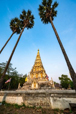 Chedi Liem temple or Wat Chedi Liem in Wiang Kum Kam archaeological site, Chiang Mai province.