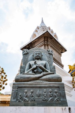 Beautiful Buddha statue of Ban Den temple, Chiang Mai province.