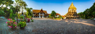 Panorama of Wat Chiang Mun or Chiang Mun Temple in Chiang Mai Province, Thailand.