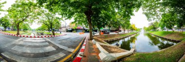 CHIANG MAI, THAILAND - April 26, 2020 : Panorama of Chiang Mai town, Thailand.