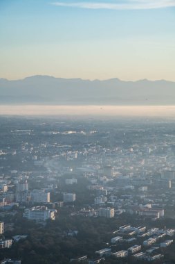 Chiang Mai city with morning sky, Thailand.