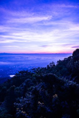 Chiang Mai city with morning sky, Thailand.