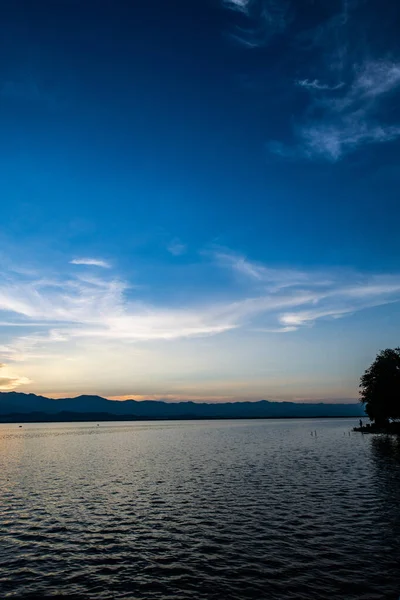 Beautiful Kwan Phayao in the evening, Thailand.