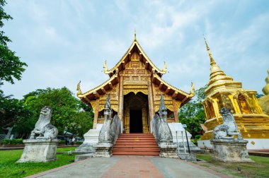 Wat Phra Sing Waramahavihan is the temple that is very important in Chiang Mai province, Thailand.