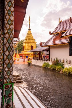 Muen Ngen Kong Temple in Rainy Season, Chiang Mai Province.