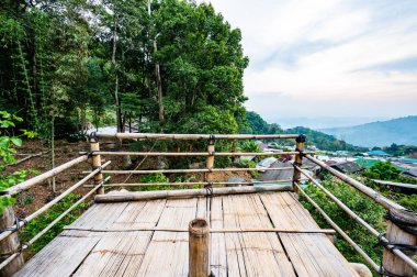 Park and viewpoint at Doi Suthep Pui national park, Chiang Mai province.