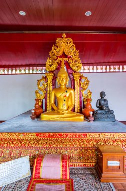 CHIANG MAI, THAILAND - May 22, 2020 : Old Buddha statue of Bupparam temple, Chiang Mai province.