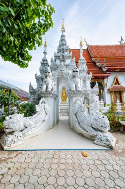 LAMPHUN, THAILAND - July 17, 2020 : San Pa Yang Luang temple in Lamphun province, Thailand.