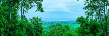 Panorama view of Kwan Phayao lake. Phayao province.