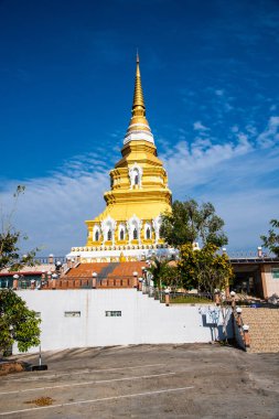 Beautiful pagoda in Phrachao Luang Mon Phrachao Lai temple, Thailand.