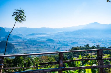 Phu Langka Ulusal Parkı, Tayland Güzel Dağ Manzarası.